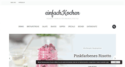 Desktop Screenshot of einfachkochen.com