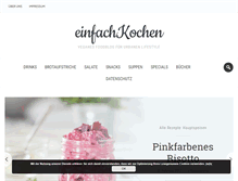 Tablet Screenshot of blog.einfachkochen.com